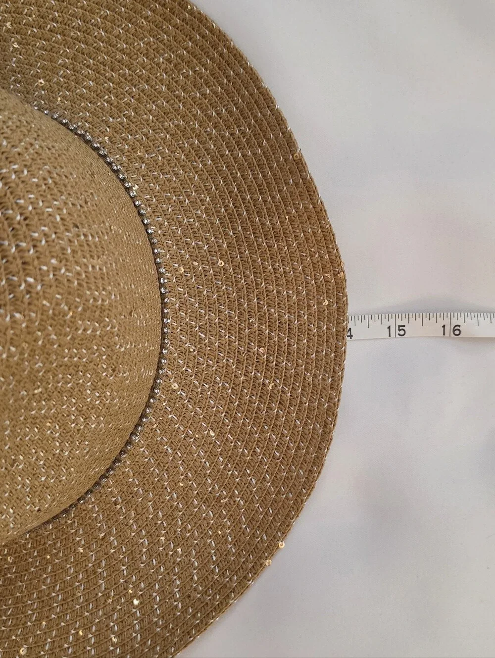David and Young Sequin & Stone Straw Cowboy Hat